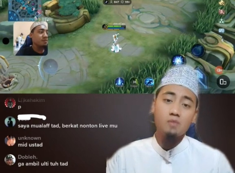 You are currently viewing Viral Ustadz Dakwah Sambil Main Mobile Legend, Ada Yang Jadi Mualaf
