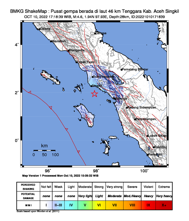 You are currently viewing Gempa M 4,6 Guncang Aceh Singkil