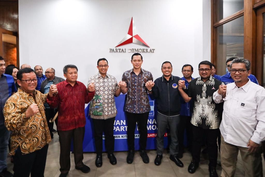 You are currently viewing Anies Temui AHY di Markas Demokrat, Hadir Elit Nasdem-PKS