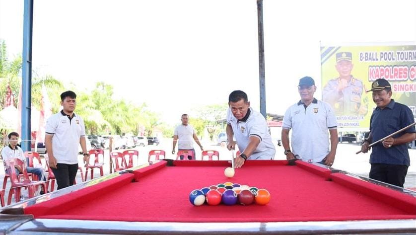 You are currently viewing Polres Aceh Singkil Gelar Tunamen Biliar