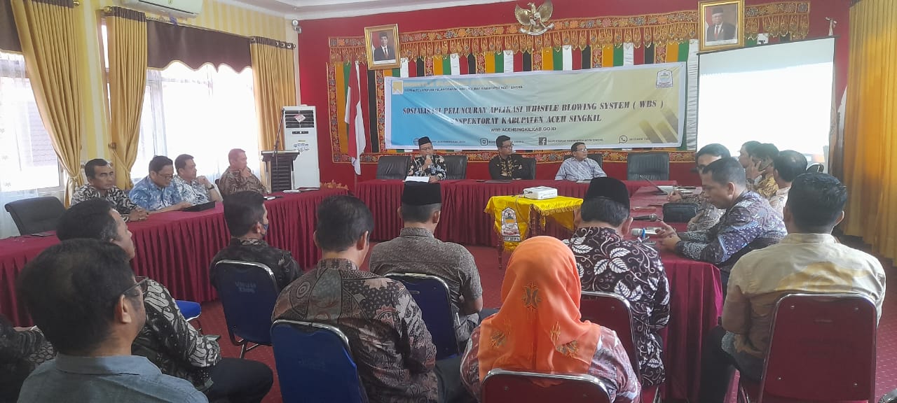 You are currently viewing Inspektorat Aceh Singkil Luncurkan Aplikasi Pengaduan Indikasi Korupsi