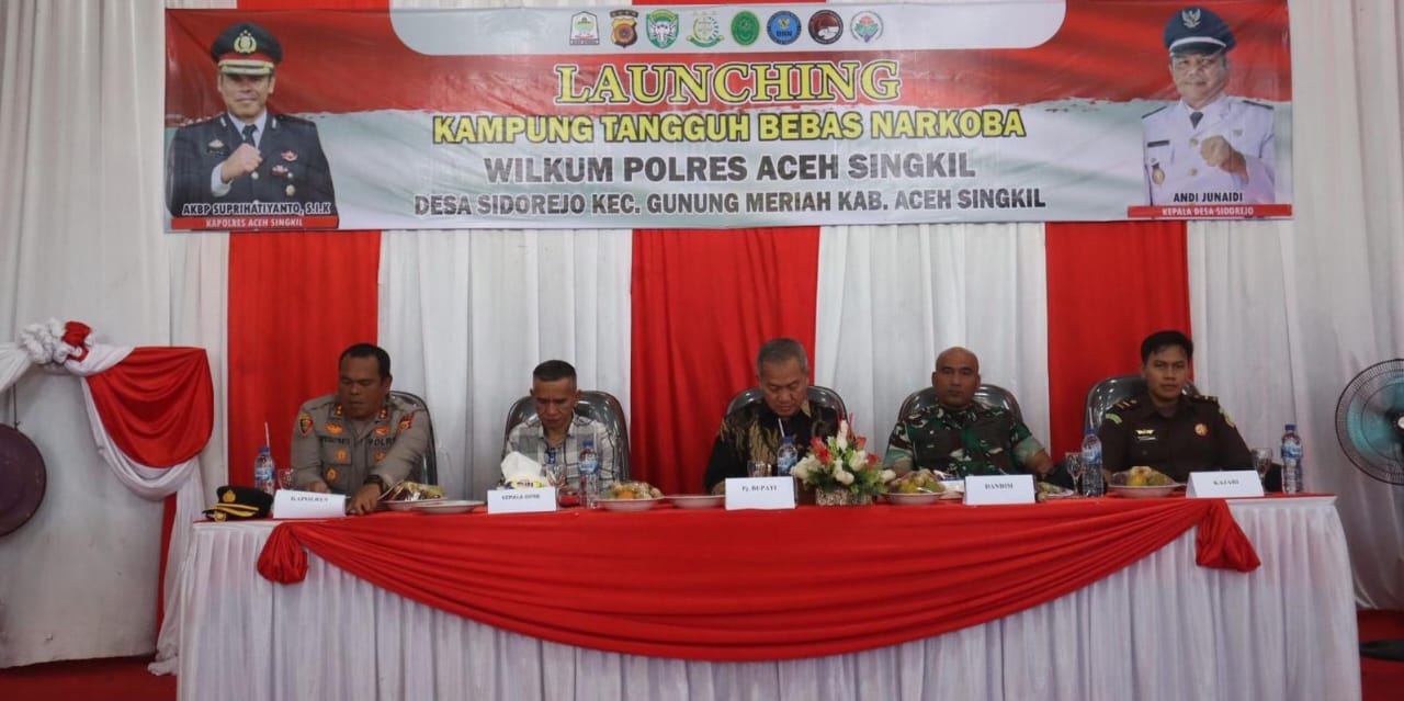 You are currently viewing Polres Aceh Singkil Luncurkan Desa Tangguh Bebas Narkoba