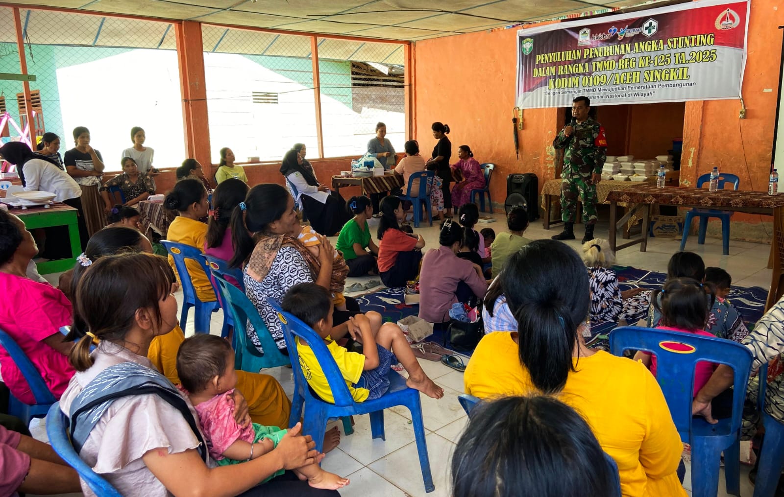 You are currently viewing TNI Gelar Penyuluhan Gizi di Aceh Singkil, Targetkan Penurunan Stunting