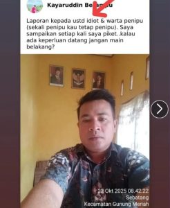 Read more about the article Ujaran di Facebook, Kadus di Aceh Singkil Terancam Jerat Pidana