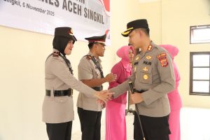 Read more about the article Mutasi di Polres Aceh Singkil, AKP Devi Iswandi Jabat Kasat Intelkam Gantikan IPTU Zulmahrita