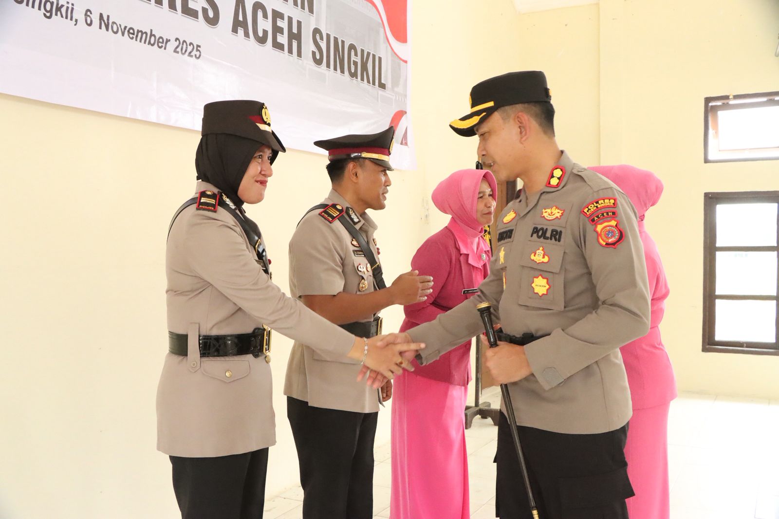 You are currently viewing Mutasi di Polres Aceh Singkil, AKP Devi Iswandi Jabat Kasat Intelkam Gantikan IPTU Zulmahrita