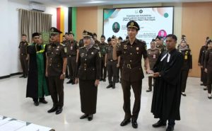Tiga Kepala Seksi di Kejaksaan Aceh Singkil Dilantik