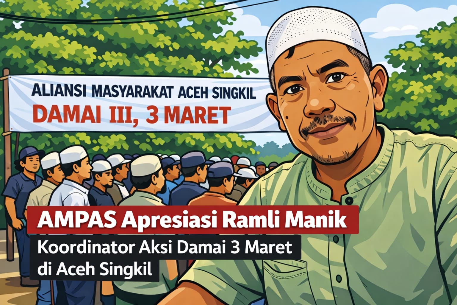 You are currently viewing AMPAS Dukung Penuh Ramli Manik Korlap Aksi 3 Maret di DPRK Aceh Singkil