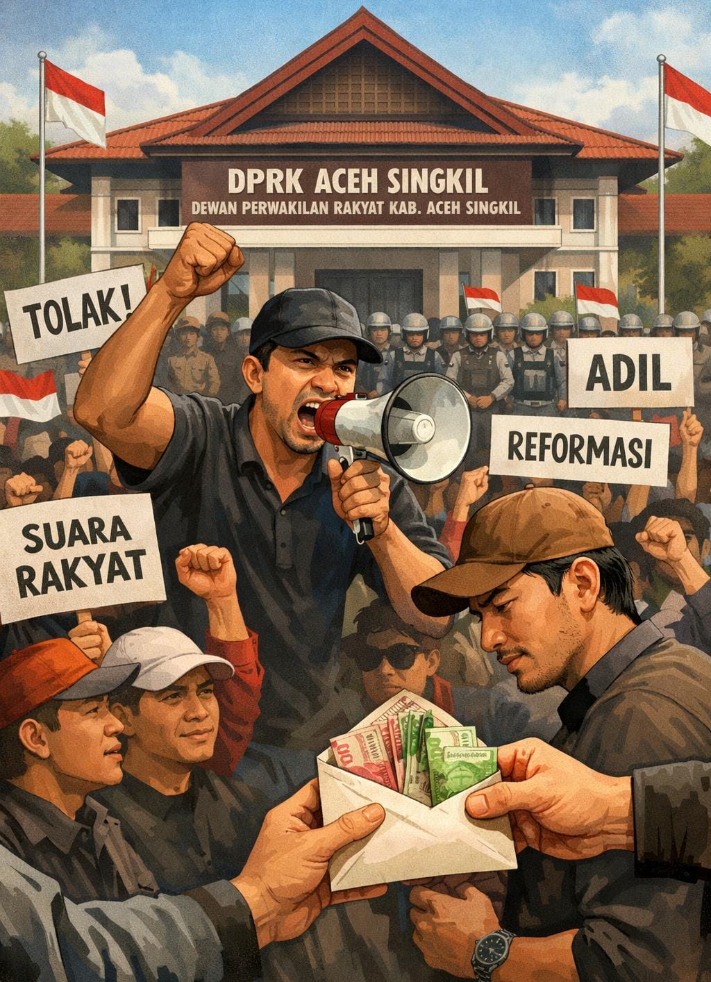 You are currently viewing Diduga Aksi 3 Maret di DPRK Aceh Singkil Diiming-imingi Uang Saku