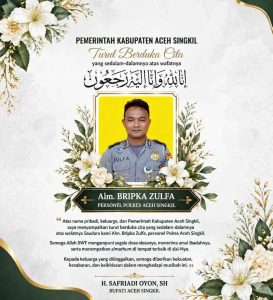 Read more about the article Polisi Gugur Saat Upacara HUT Aceh Singkil, Oyon Sampaikan Duka Cita