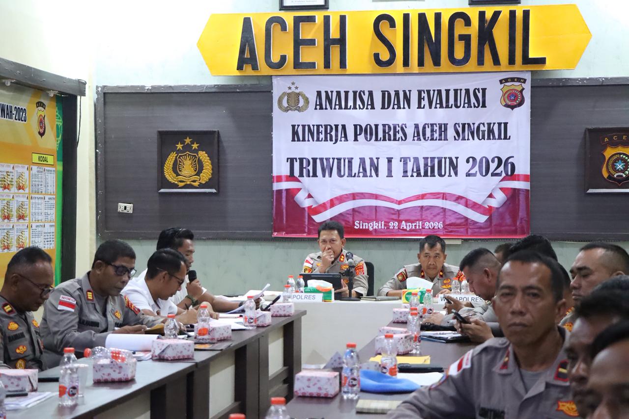 You are currently viewing Kinerja Dievaluasi, Kapolres Aceh Singkil Ingatkan Soal Integritas
