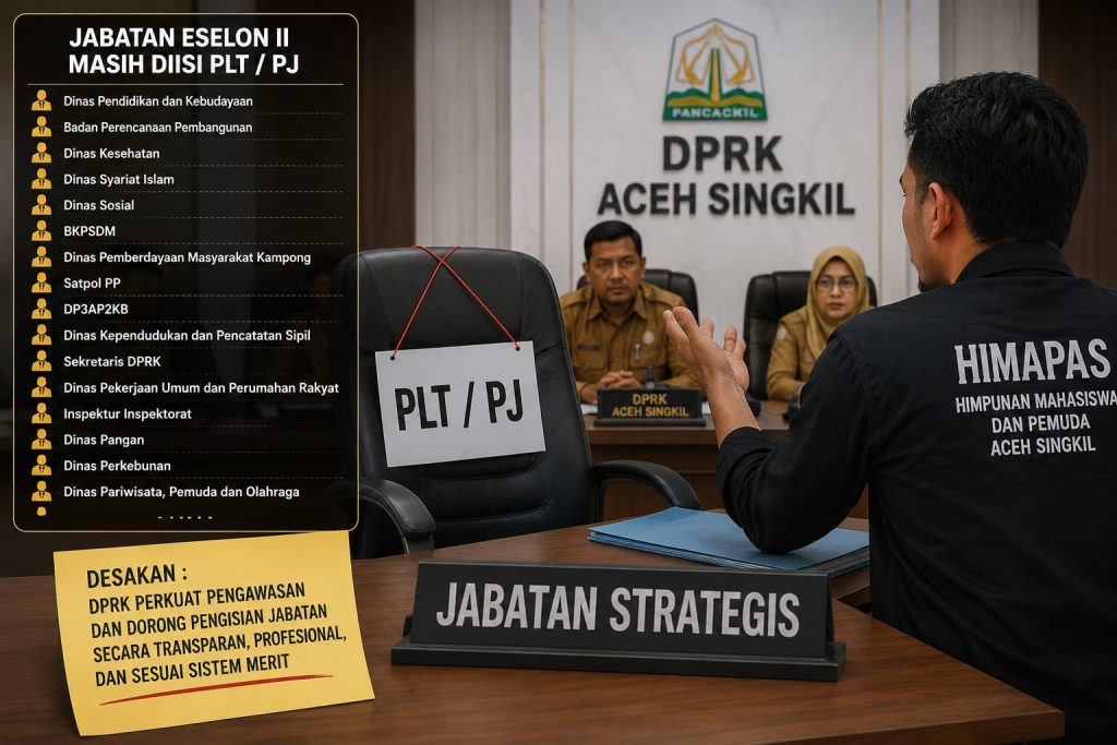 Soroti Banyak Jabatan Plt di Aceh Singkil, HIMAPAS Minta DPRK Perkuat Pengawasan