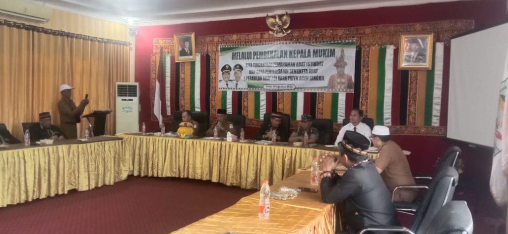 MAA Aceh Singkil Bekali Kepala Mukim tentang Peradilan Adat