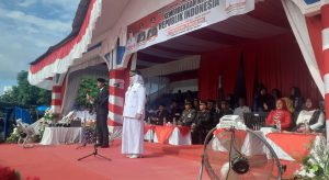 Camat Gunung Meriah Pimpin Upacara HUT ke-81 RI