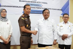 Pemkab Aceh Singkil dan Kejari Perkuat Kerja Sama Hukum