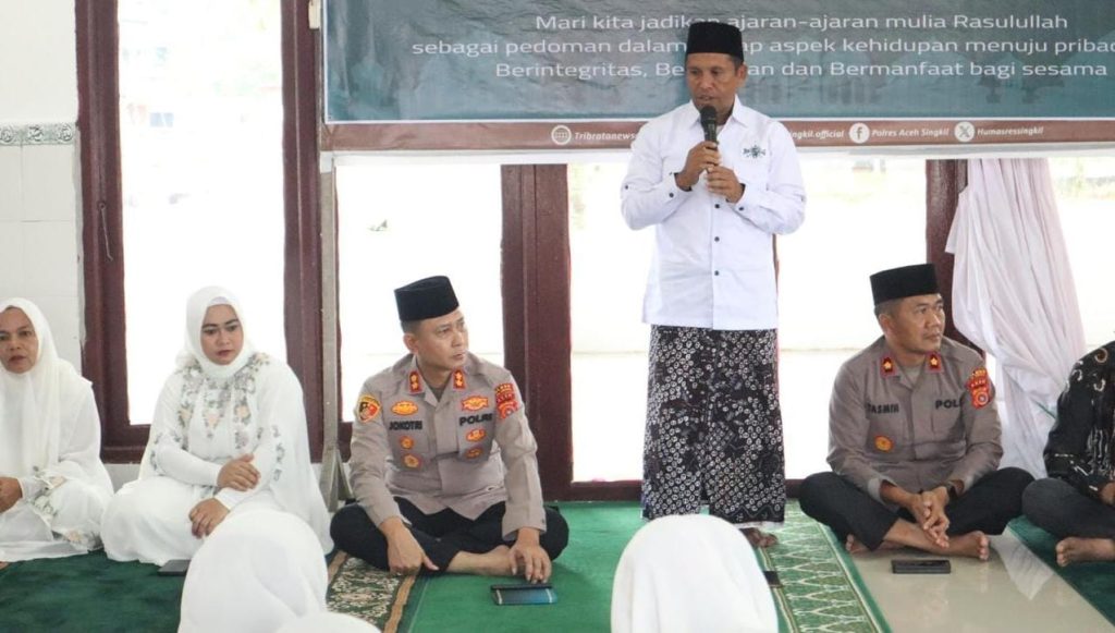 Polres Aceh Singkil Perkuat Keteladanan Rasulullah Melalui Peringatan Maulid