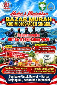 Read more about the article Ingat, Hari Ini Ada Pasar Murah Sembako di Koramil Simpang Kanan