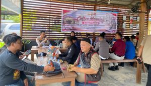 Kapolres Aceh Singkil Ngopi Bareng Wartawan