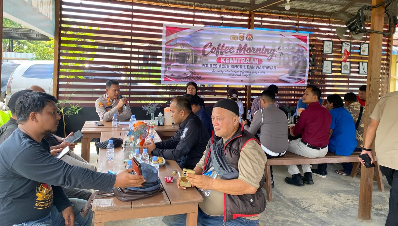 You are currently viewing Kapolres Aceh Singkil Ngopi Bareng Wartawan