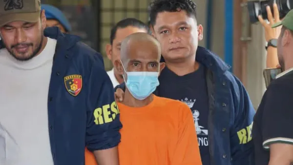 Tim Resmob Satreskrim Polres Subulussalam mengamankan pelakudi Medan lDok.Polres Subulussalam