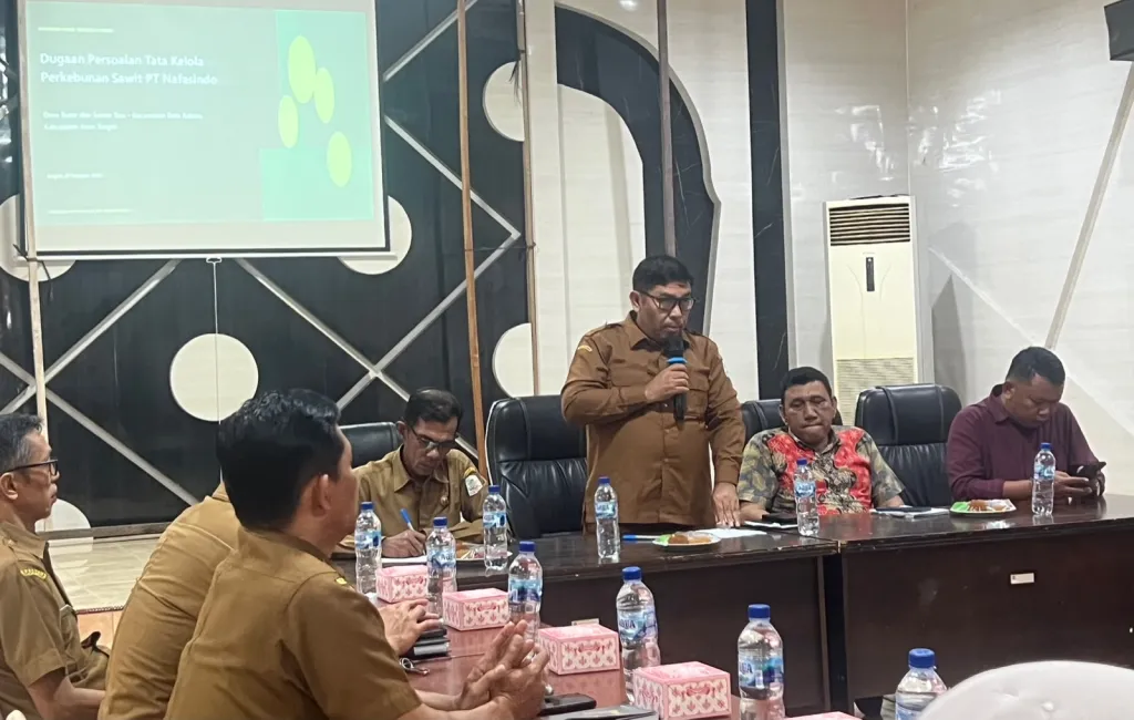 FGD Review Perizinan Perusahaan Perkebunan Kelapa Sawit yang digelar Wahana Lingkungan Hidup Indonesia (Walhi) Aceh bersama MATA di Aula Bappeda Aceh Singkil, Selasa, 27 Oktober 2026 lDok. Radio Xtrafm